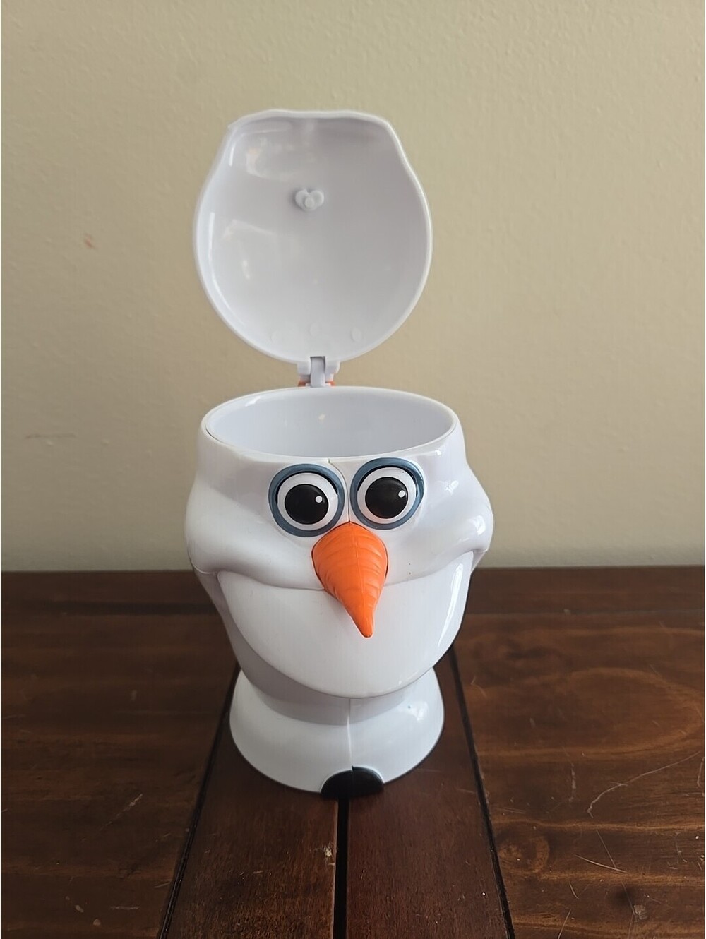 Disney On Ice Frozen Olaf the Snowman, Flip Top Cup Mug Plastic 6"